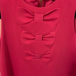 Pink bow top